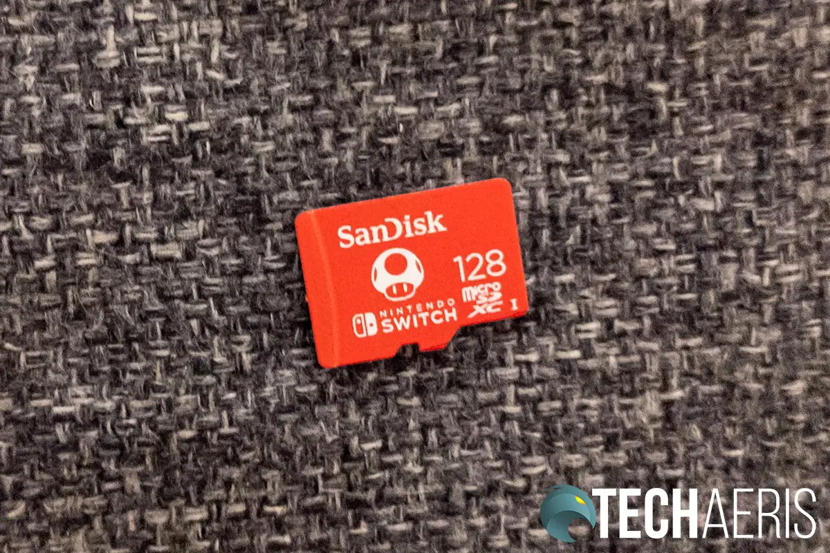 The SanDisk microSDXC for Nintendo Switch