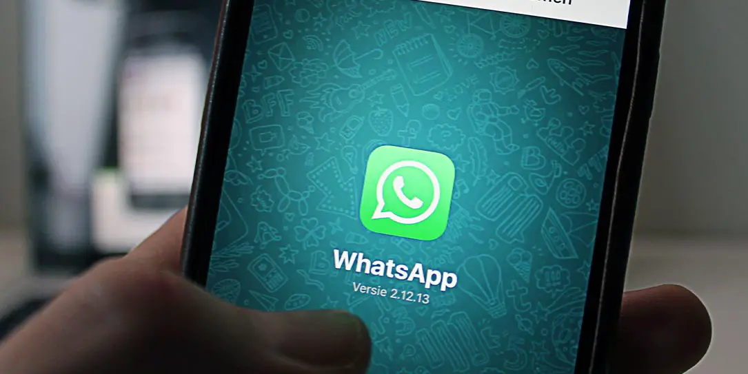 whatsapp icon on smartphone