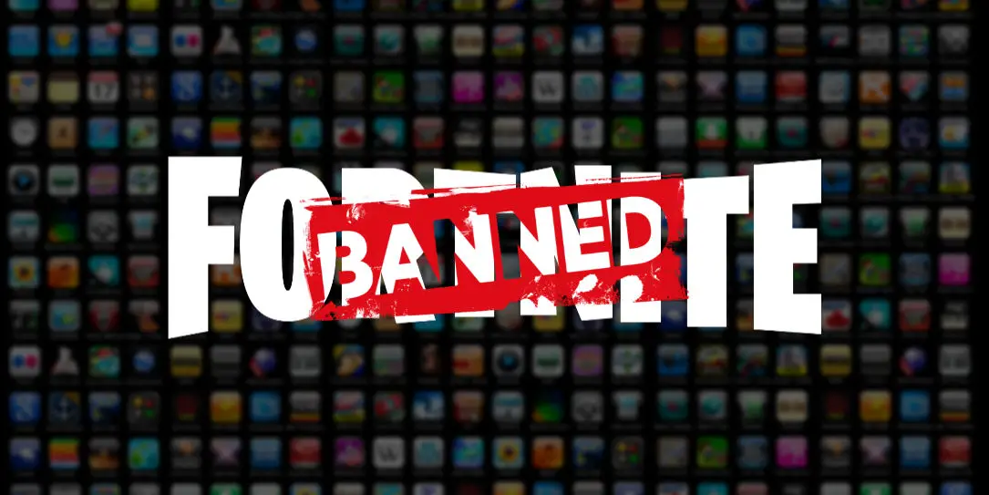 Fortnite banned from app stores
