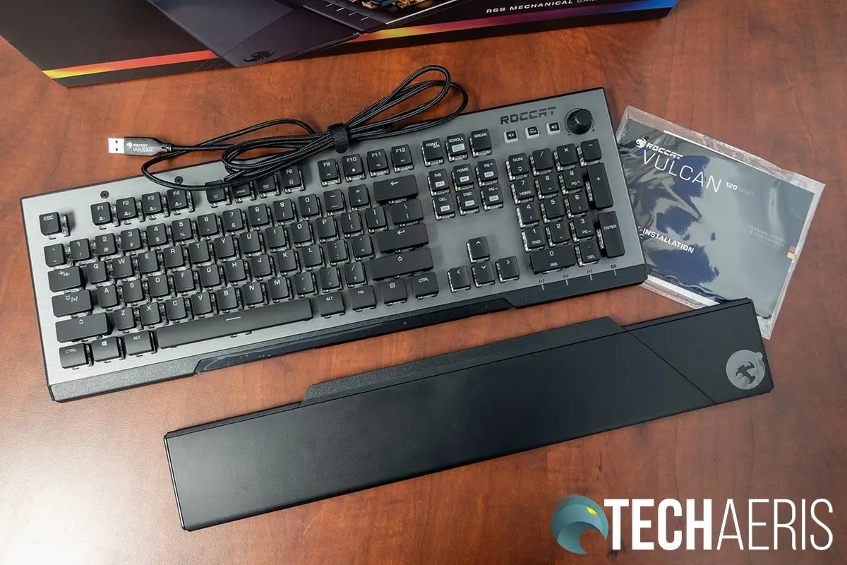 What's included with the ROCCAT Vulcan 120 AIMO mechanical gaming keyboard