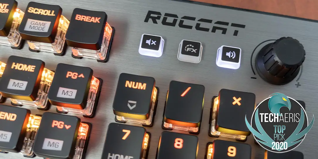The ROCCAT Vulcan 120 AIMO mechanical gaming keyboard