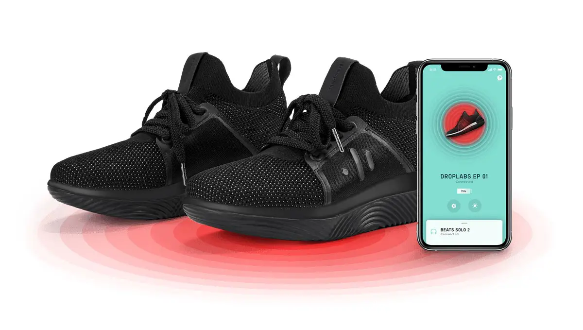 DropLabs EP 01 Triple Black Edition sneakers with companion app