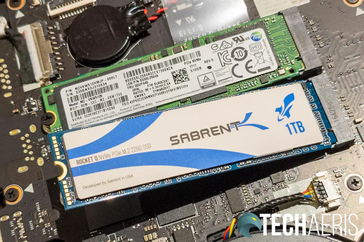 Installation of the Sabrent Rocket Q NVMe SSD is pretty easy and straightforward