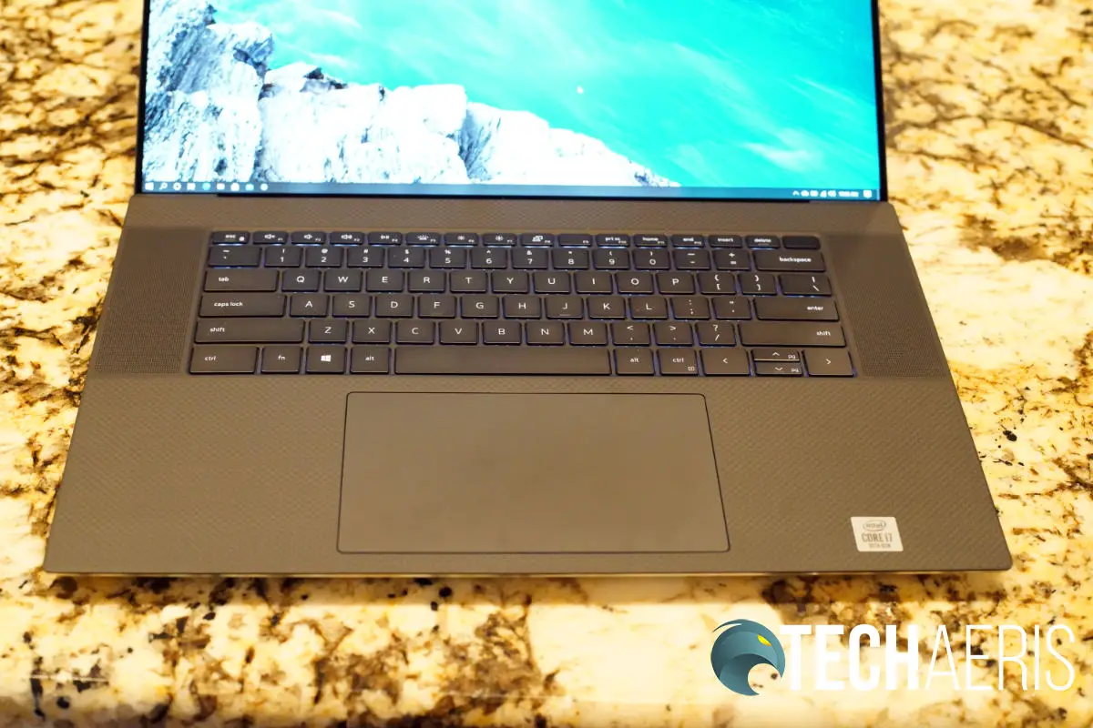 2020 Dell XPS 17 9700 trackpad