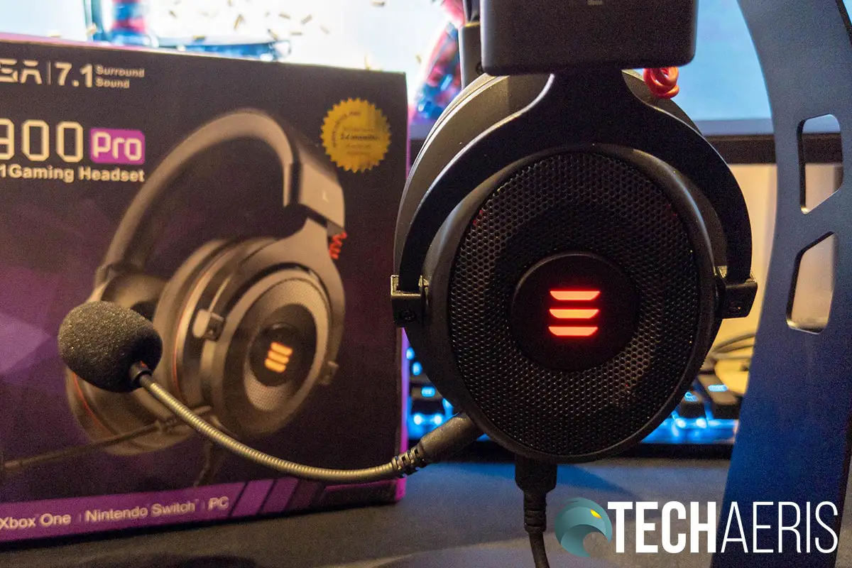 The detachable microphone on the EKSA E900 Pro Gaming Headset is surprisingly decent