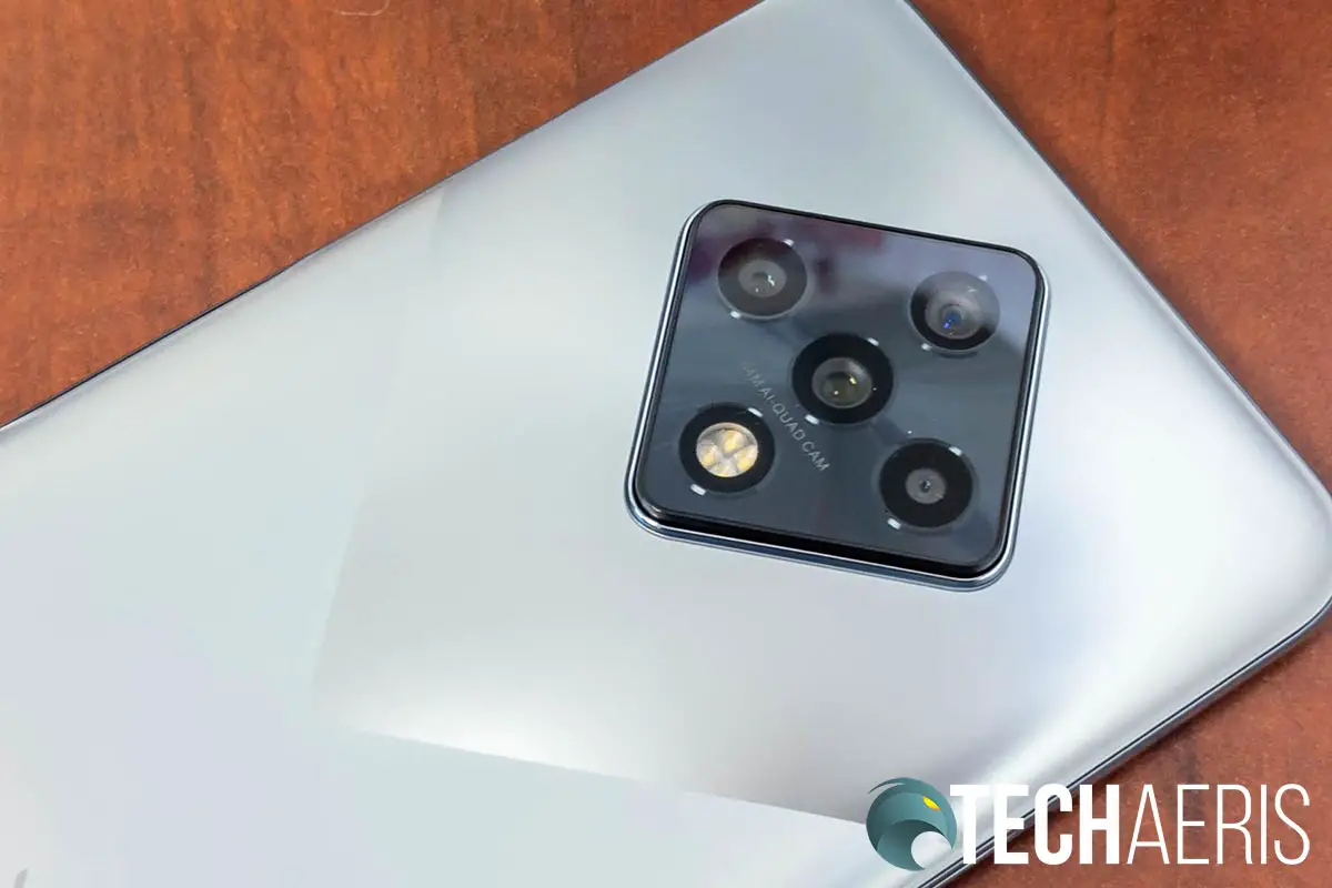 The AI Quad-Cam on the back of the Infinix ZERO 8 Android smartphone