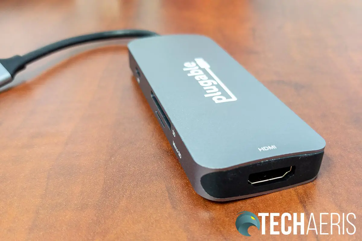 The HDMI 1.4 port on the Plugable USB-C 7-in-1 Hub