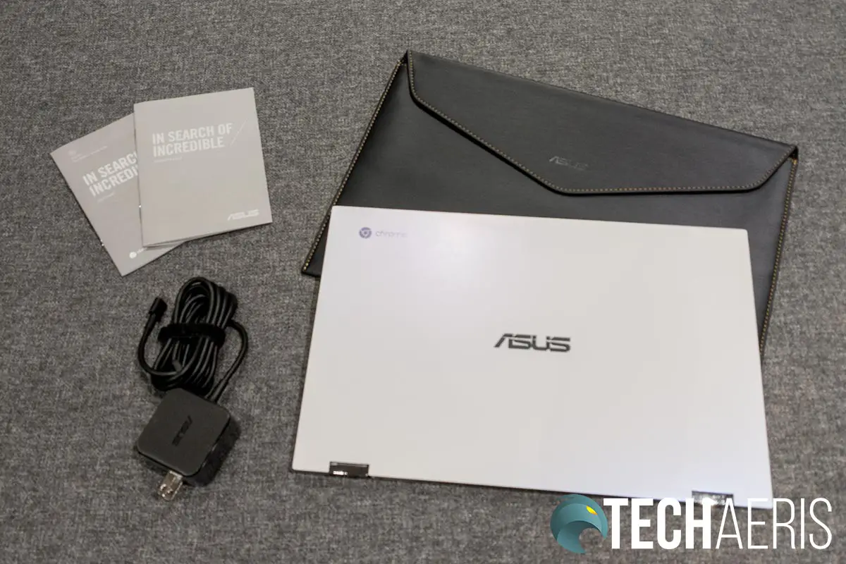 What's included with the ASUS Chromebook Flip C436FA 2-in-1 laptop