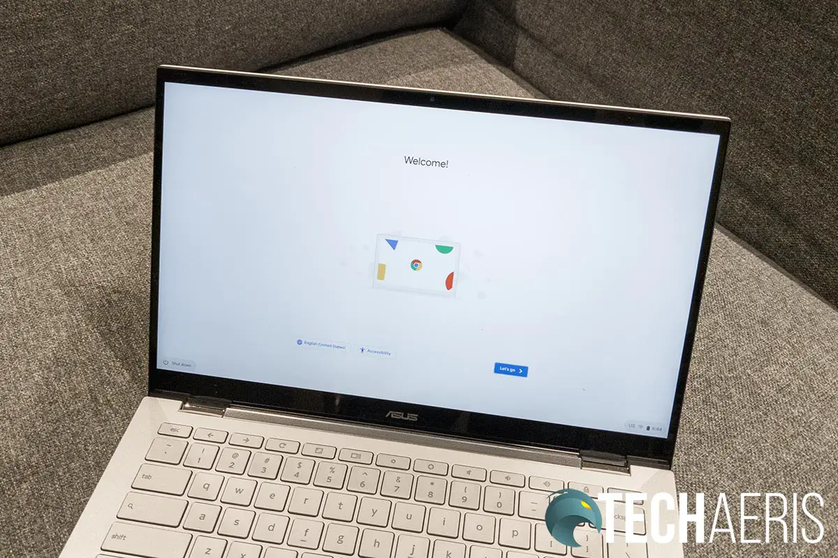 The display on the ASUS Chromebook Flip C436FA 2-in-1 laptop