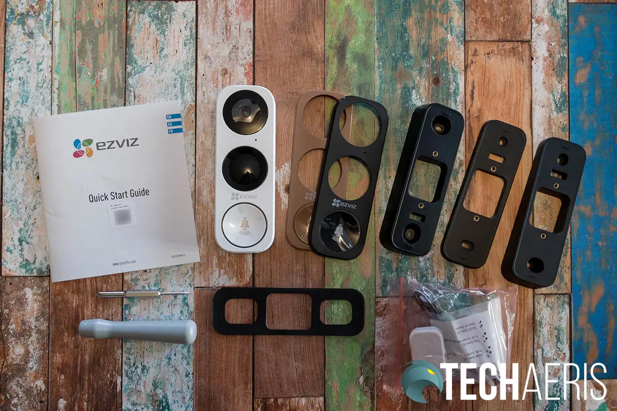 What's included with the EZVIZ DB1 Wi-Fi Video Doorbell