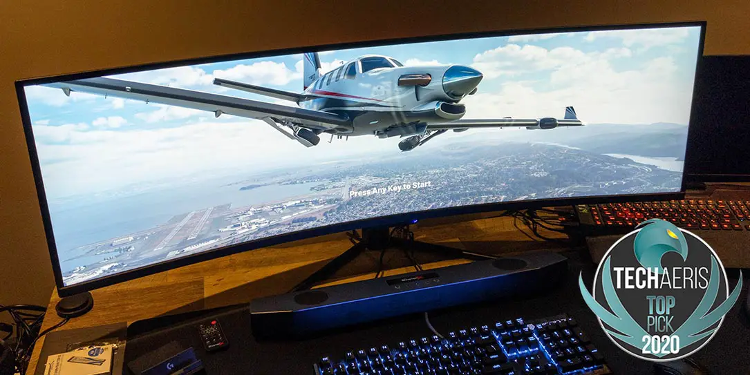 The Monoprice Dark Matter 40865 49-inch DQHD Curved Gaming Monitor