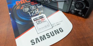 The Samsung PRO Plus for Professionals 128GB SDXC UHS-I Card