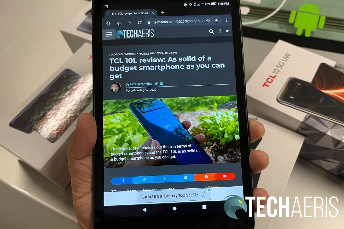 TCL TAB review: An excellent 8" Android tablet for media consumption