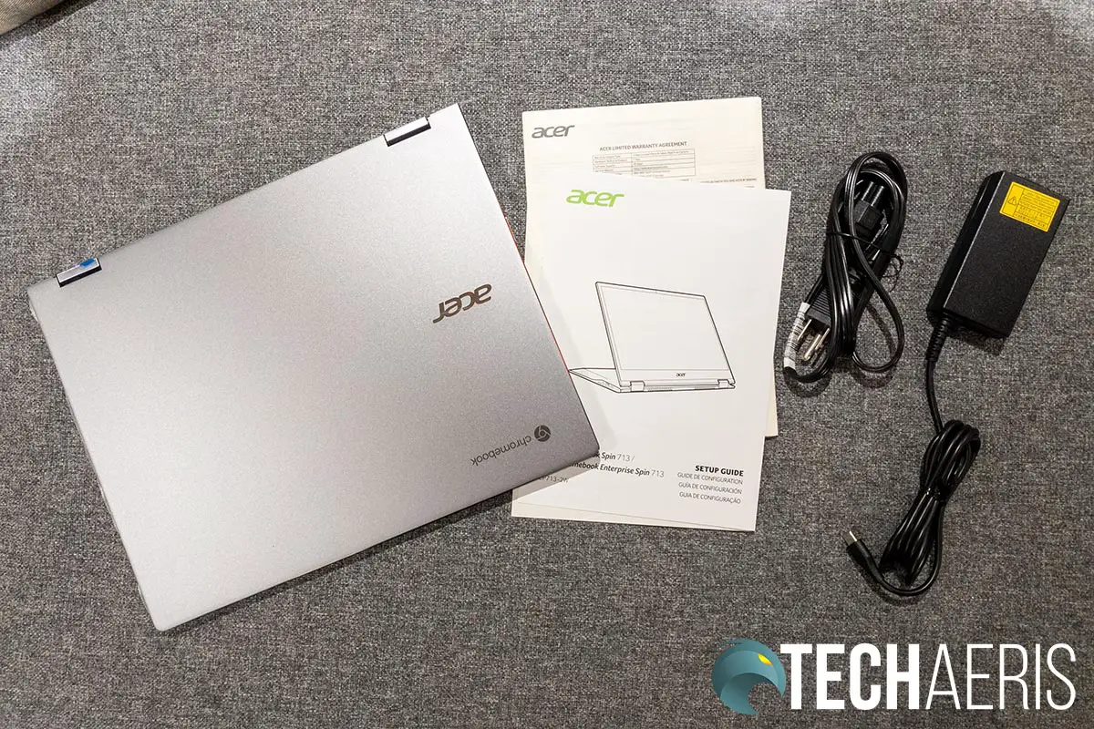 What's included with the Acer Chromebook Spin 713