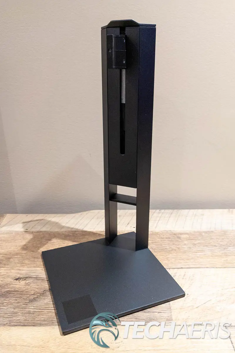 The HP OMEN 27i gaming monitor's stand