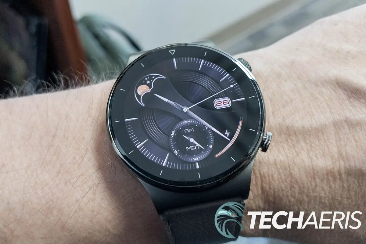 The display on the Huawei Watch GT 2 Pro fitness watch