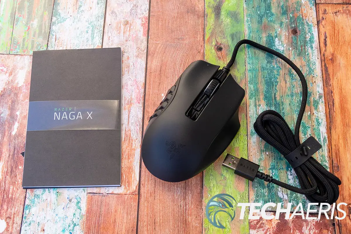 What's included with the Razer Naga X ergonomic MMO gaming mouse