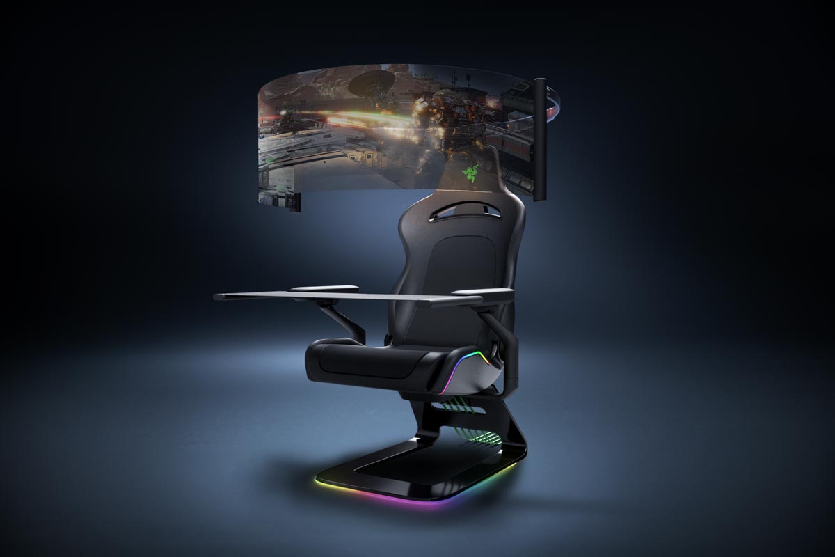 Razer's Project Brooklyn concept gaming chair