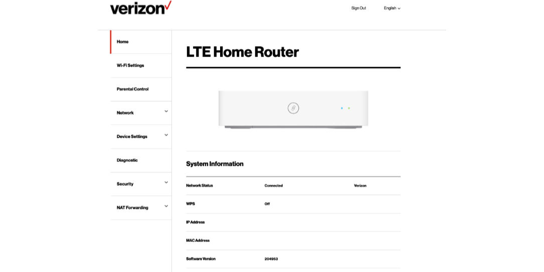 Verizon Home LTE Router