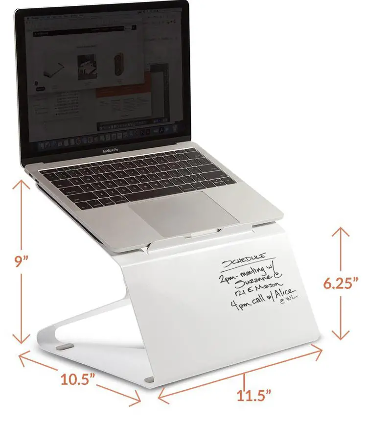 The Lift laptop stand/whiteboard from Fluidstance