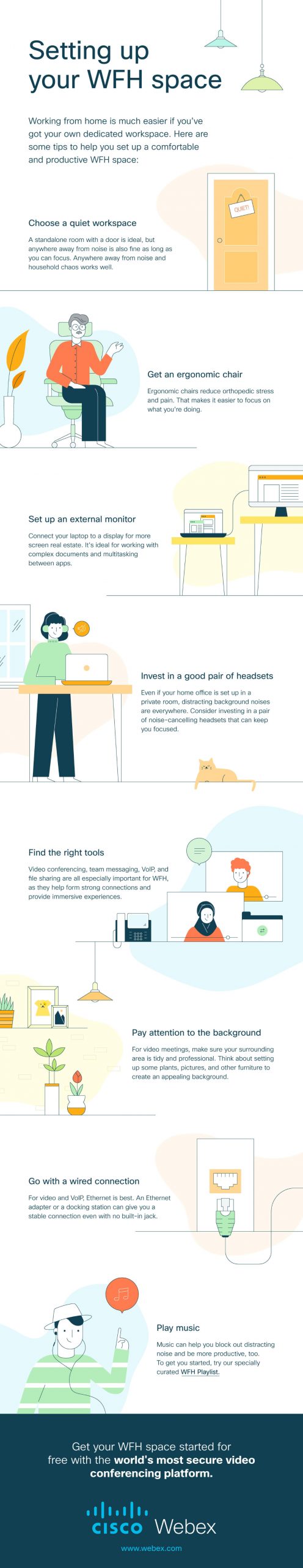 Cisco Webex infographic work from home