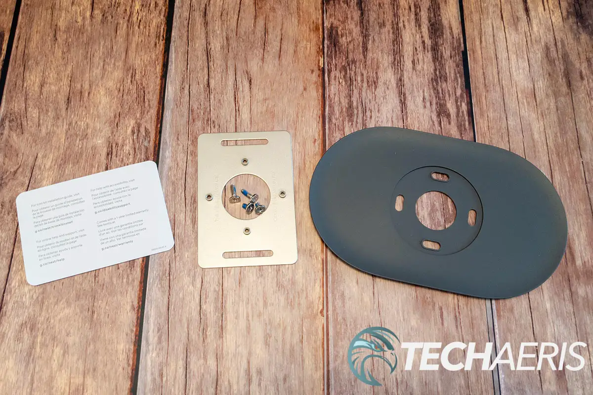 What's included with the Nest Thermostat Trim Kit