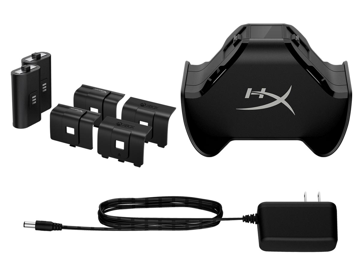What's included with the HyperX ChargePlay Duo Charging Station for Xbox