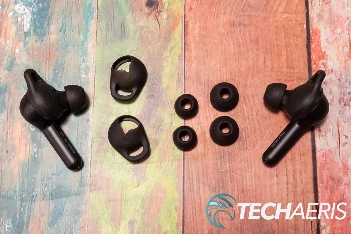 The Skullcandy Indy ANC true wireless earbuds include 3 ear gels and 2 stability ear gels for a proper seal and fit