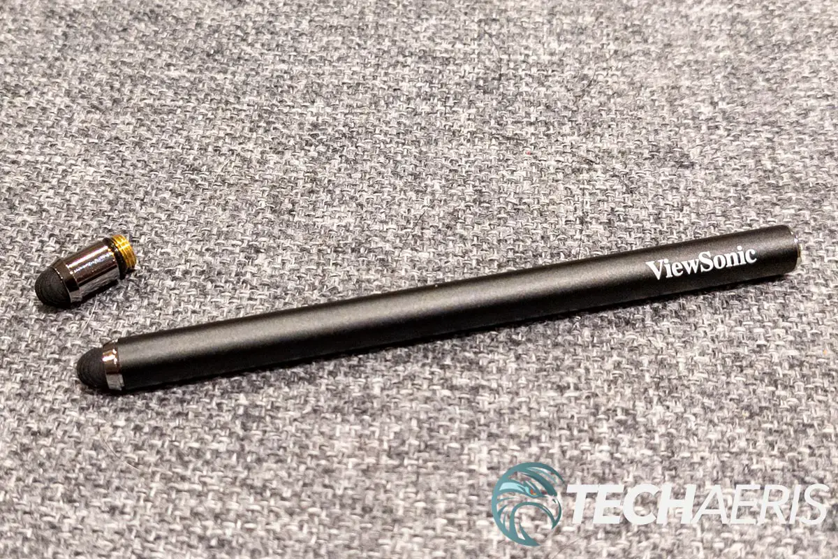The included ViewSonic Passive Touch Pen and extra nib