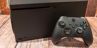 Xbox Series X console with Xbox Wireless Controller