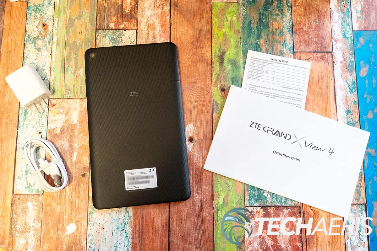 What's included with the ZTE Grand X View 4 Android tablet