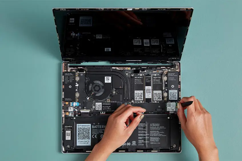 The Framework Laptop allows users to easily repair or upgrade their laptop