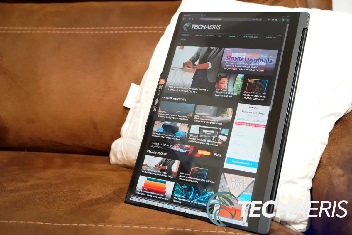 Lenovo Yoga 9i Tablet Mode Techaeris