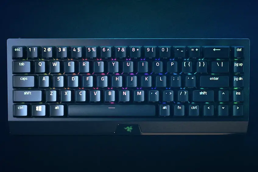 The Razer BlackWidow V3 Mini HyperSpeed 65% mechanical gaming keyboard