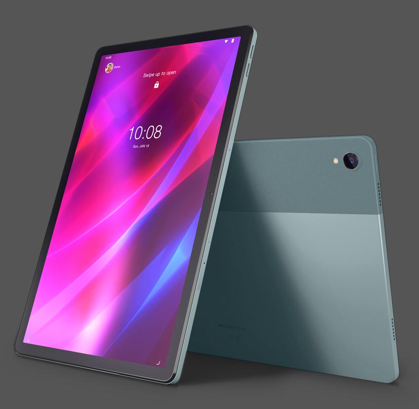 Lenovo Tab P11 Android tablet front and back view