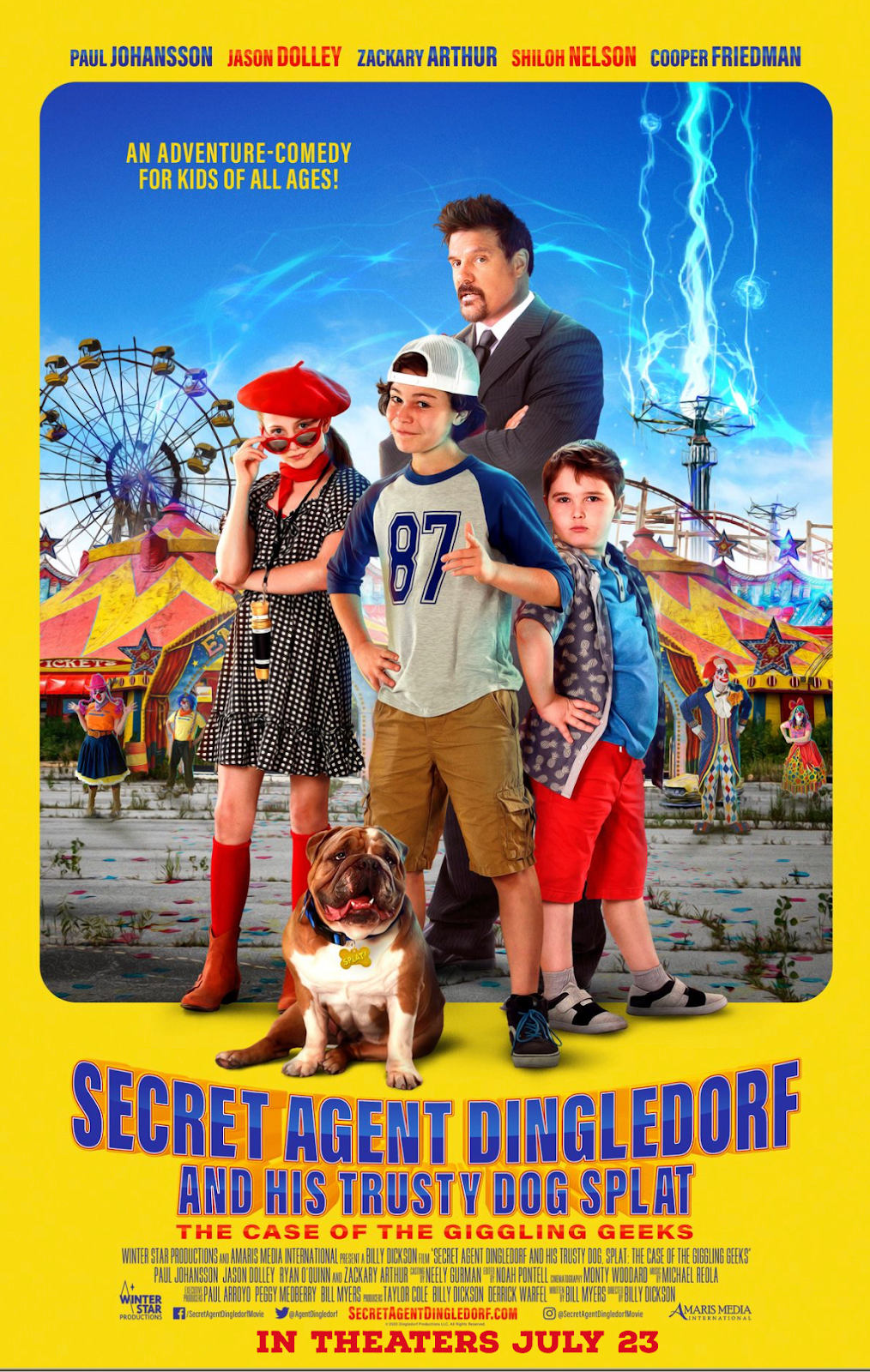 Secret Agent Dingledorf And His Trusty Dog Splat opens in theaters July 23rd