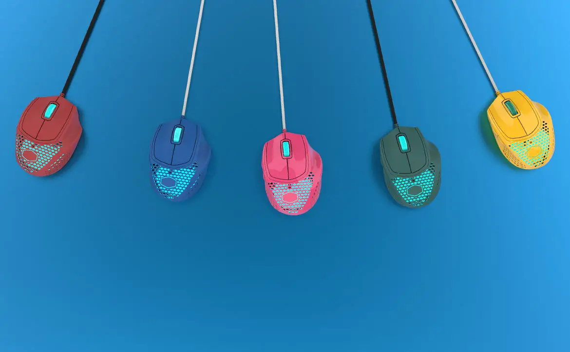 CoolerMaster/NachoCustomz limited edition MM720 gaming mouse in five colours