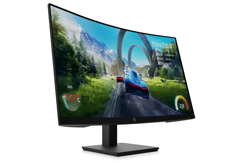 HP X Series X32c FHD curved gaming monitor.