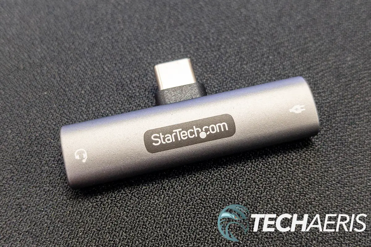 The StarTech.com USB-C to 3.5mm Audio Mobile Adapter