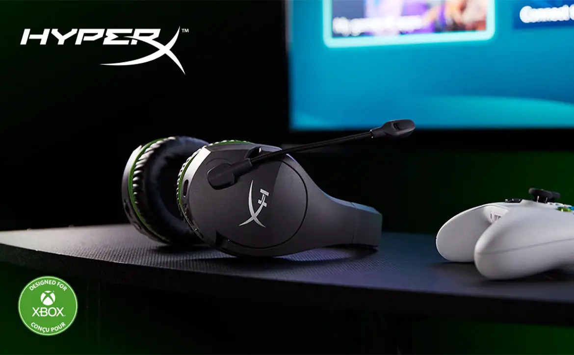 The HyperX CloudX Stinger Core wireless gaming headset for Xbox