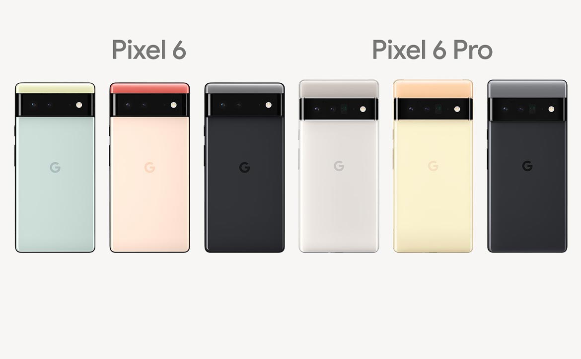 Google Pixel 6 and Pixel 6 Pro Android smartphones