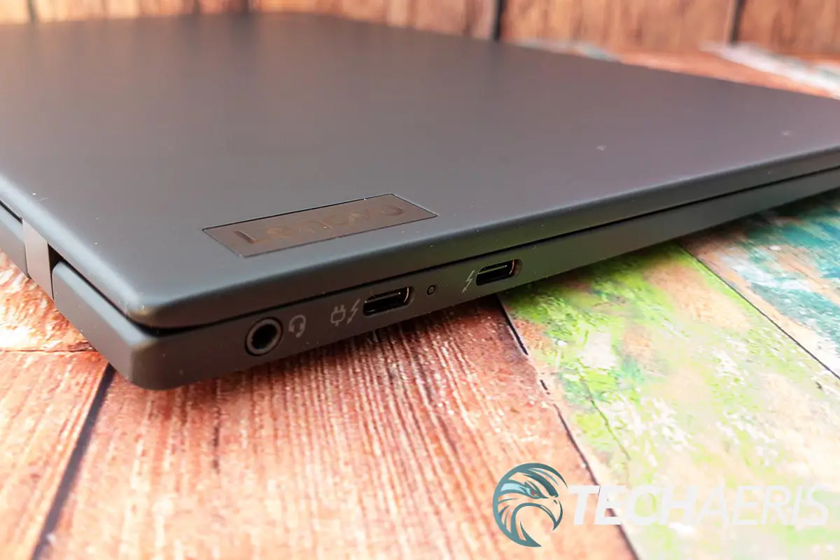 The ports on the left edge of the Lenovo ThinkPad X1 Nano business laptop