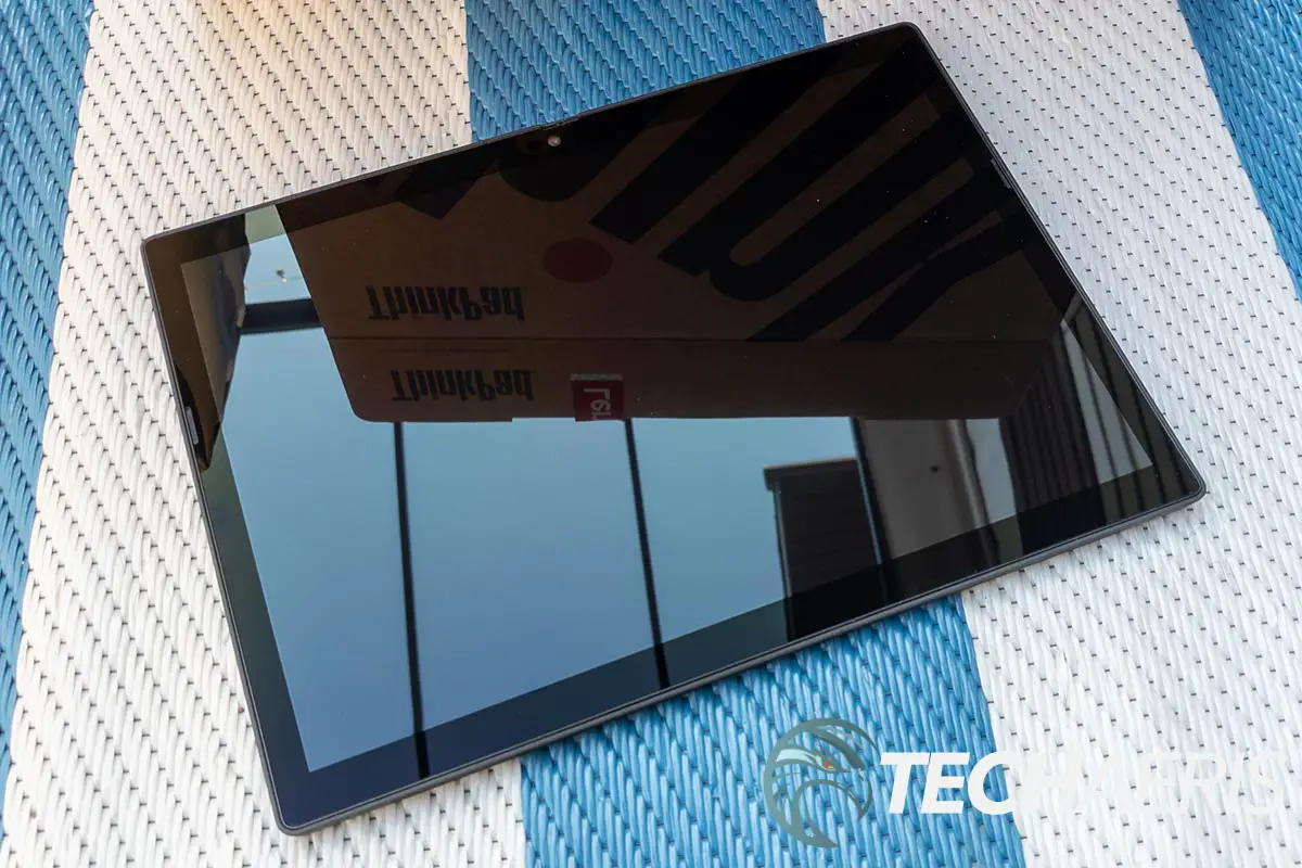 The Lenovo ThinkPad X12 Detachable Windows tablet 2-in-1 laptop computer