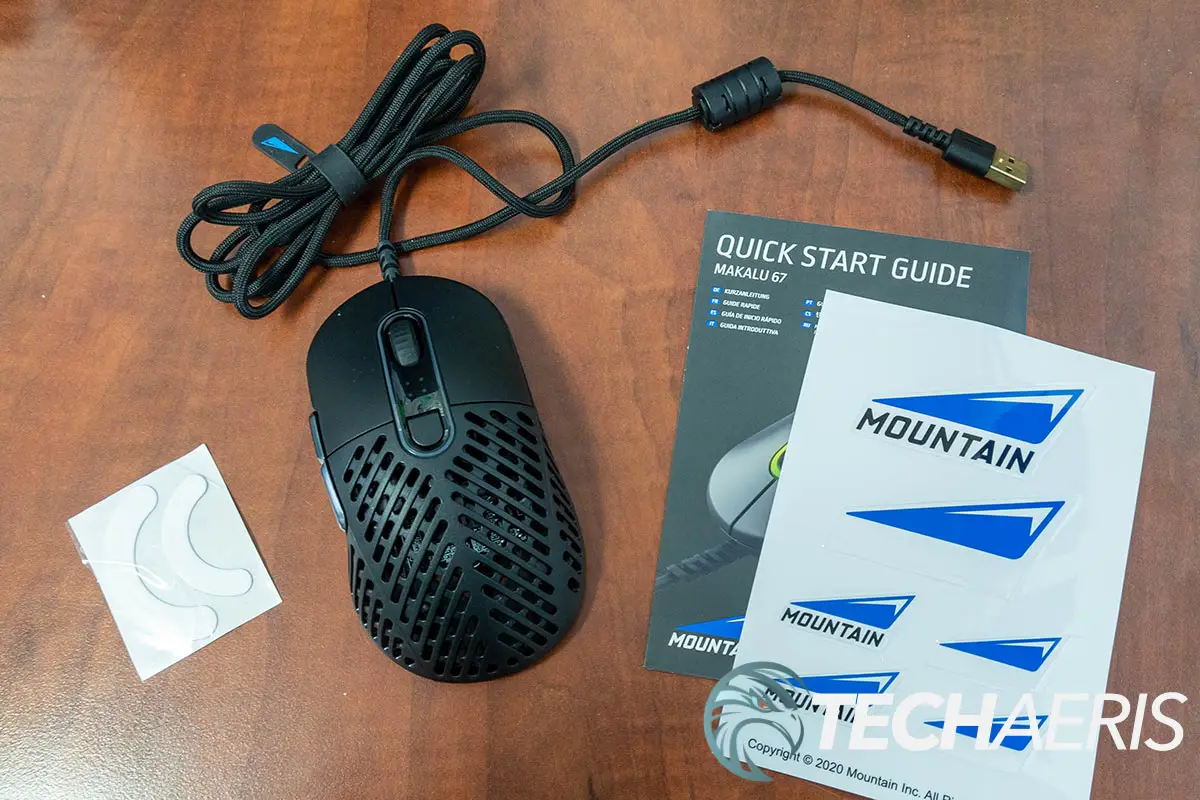 What's included with the Mountain Makula 67 gaming mouse