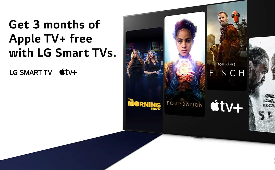 Apple TV+ three months free on LG Smart TVs