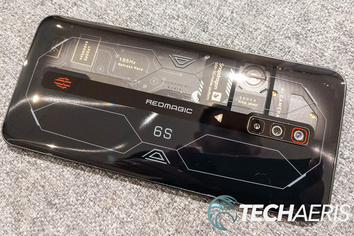 The back of the RedMagic 6S Pro gaming smartphone