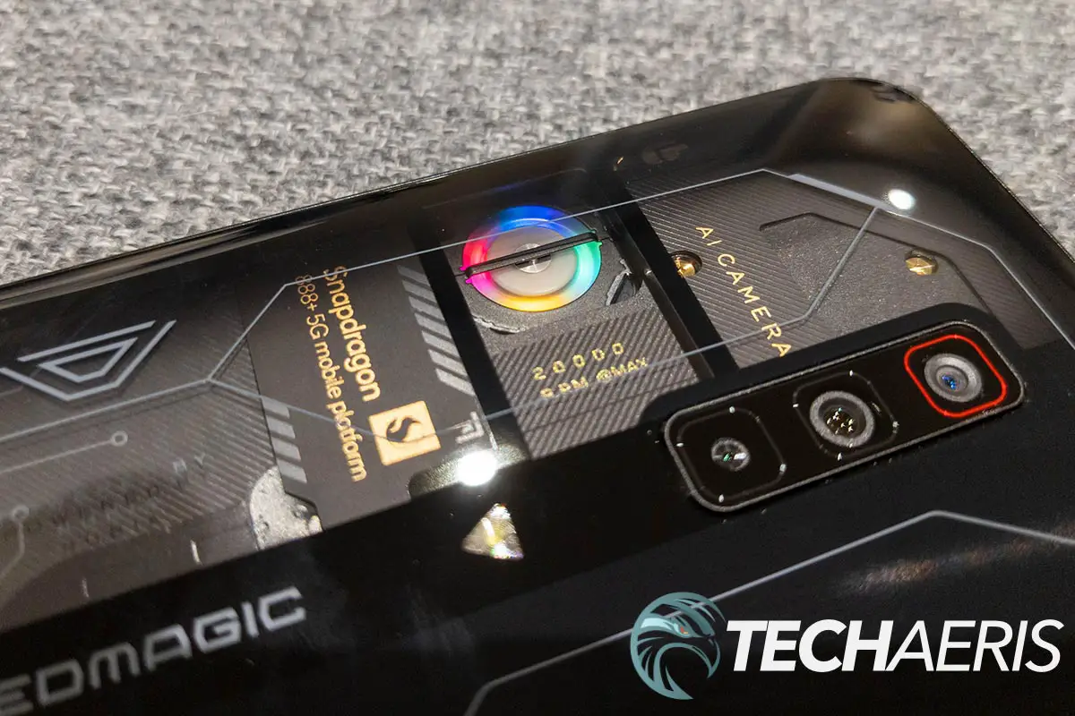 The fan inside the RedMagic 6S Pro gaming smartphone