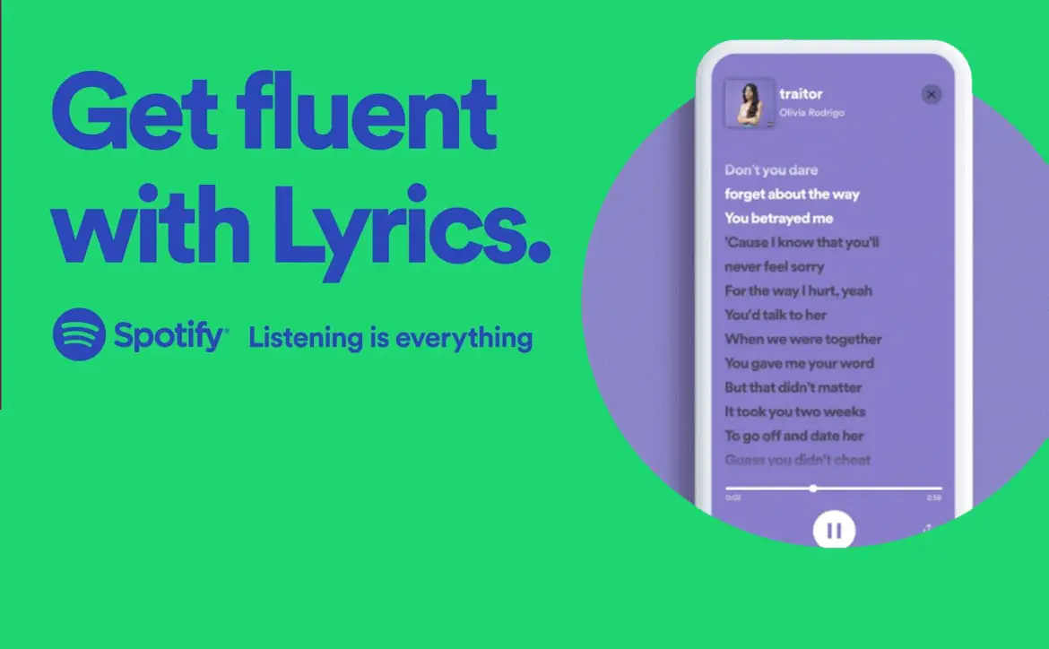 Spotify song Lyrics Musixmatch