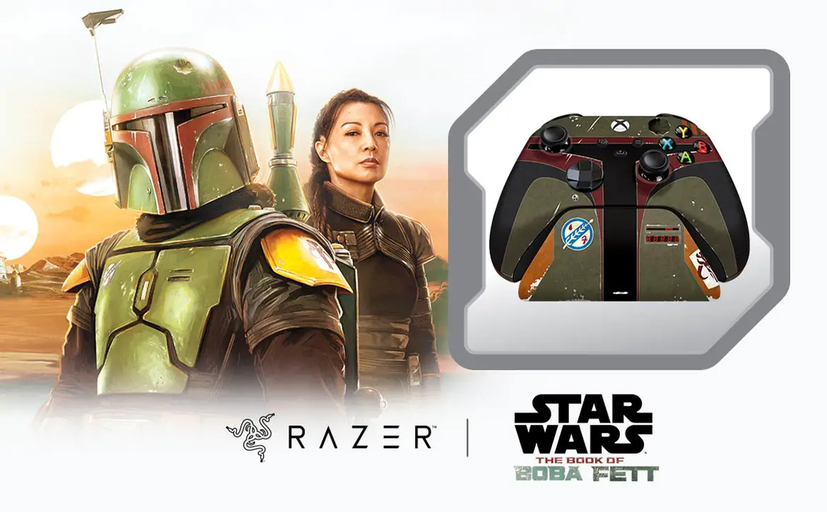 The Razer Boba Fett Xbox Wireless Controller and Quick Charge Stand