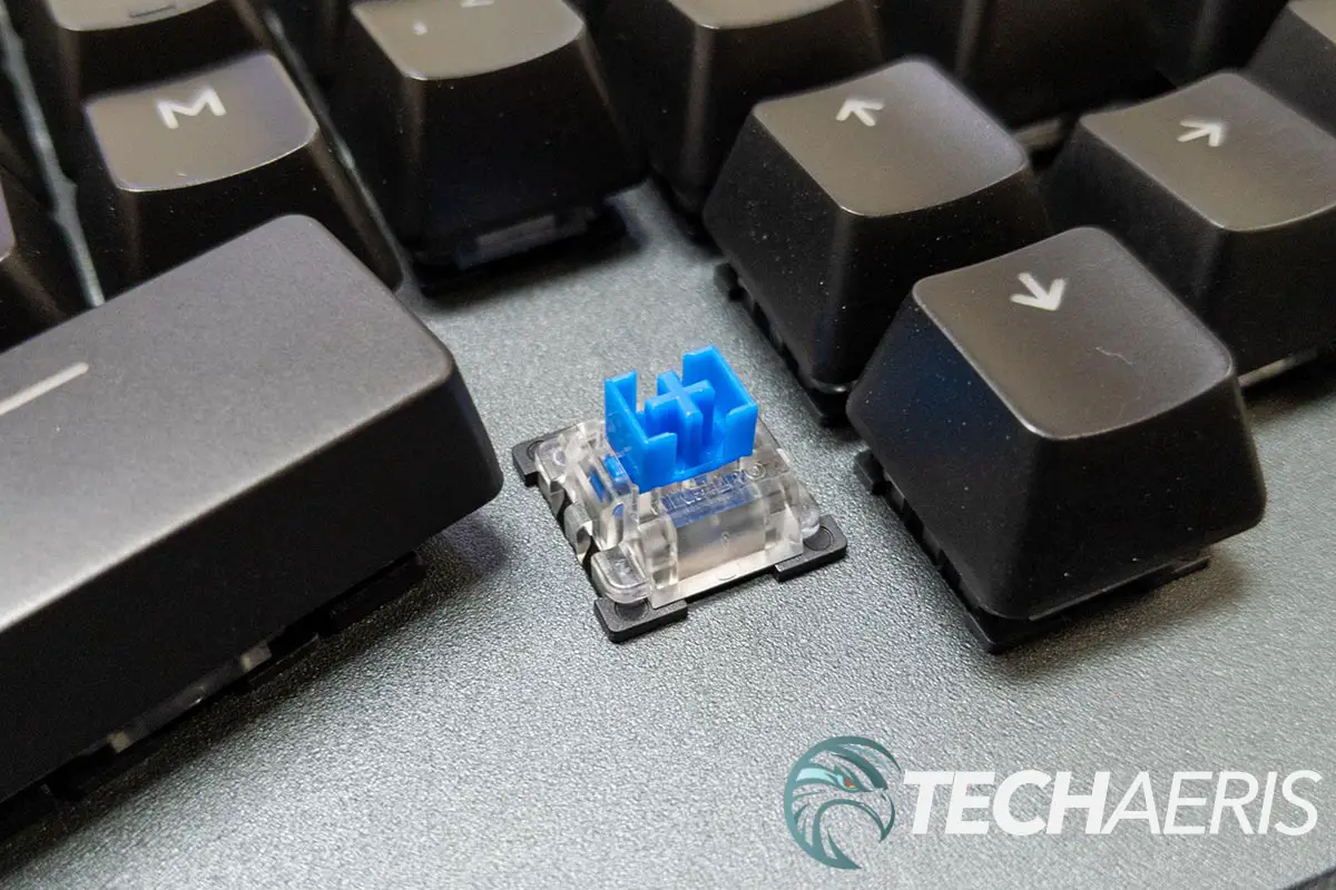 The Tactile Clicky switch on the Truly Ergonomic CLEAVE keyboard
